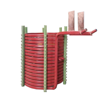 中頻爐，感應爐，中頻電爐，感應電爐中感應線圈的作用：(洛陽萬峰工業(yè)爐)